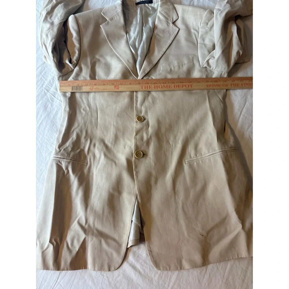 Emporio  Armani Made in Italy Blazer Sport Coat Mens39R Beige